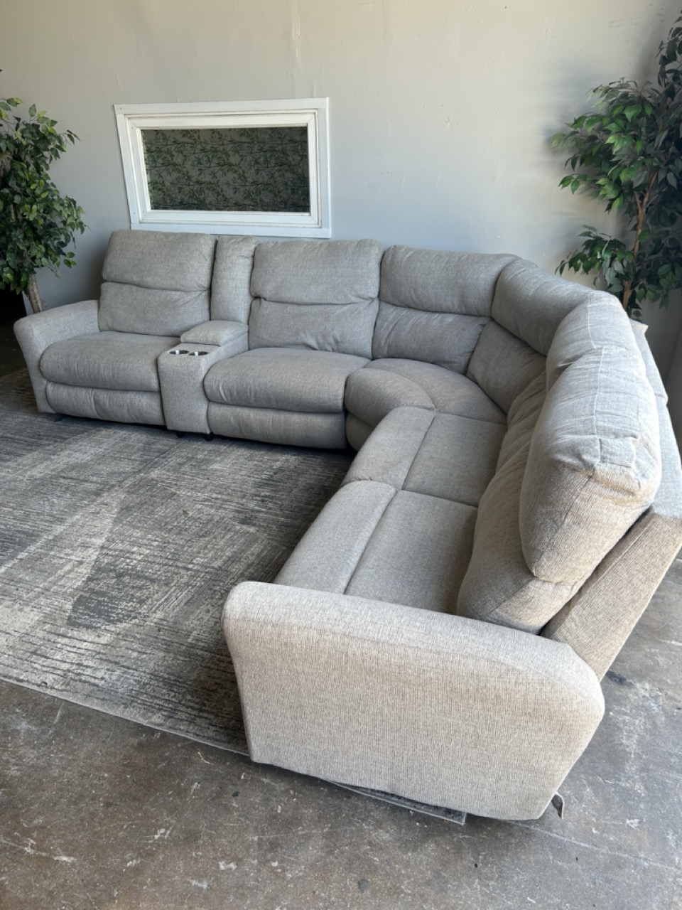 Gray Reclining Sectional - Free Delivery | CouchCycled - Ft Worth