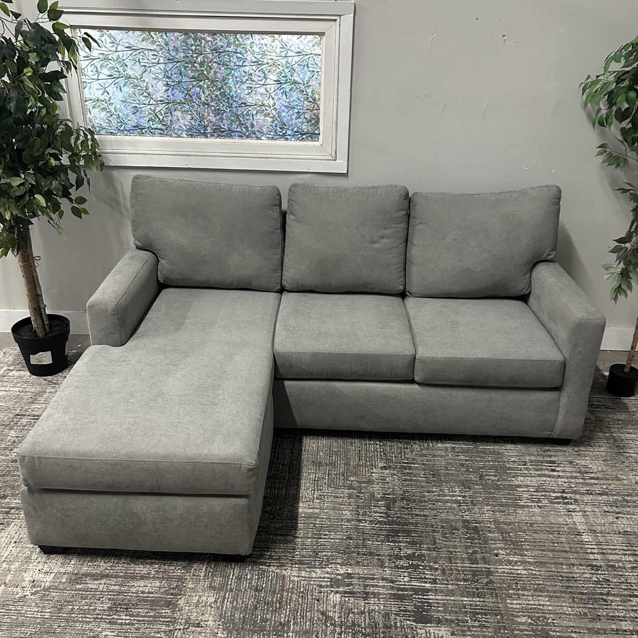 Gray Living Spaces Sectional - Free Delivery | CouchCycled of Fort Worth