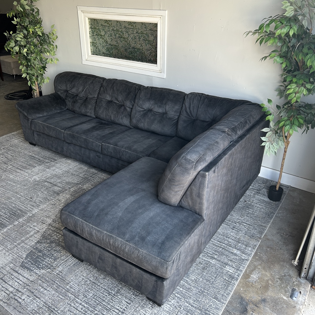 Sectional Couch Gray - Free Delivery | CouchCycled of Fort Worth