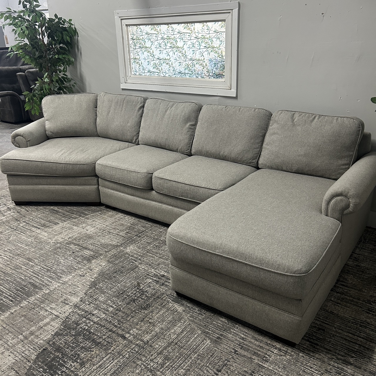 Gray Sectional Couch - Free Delivery | CouchCycled of Fort Worth