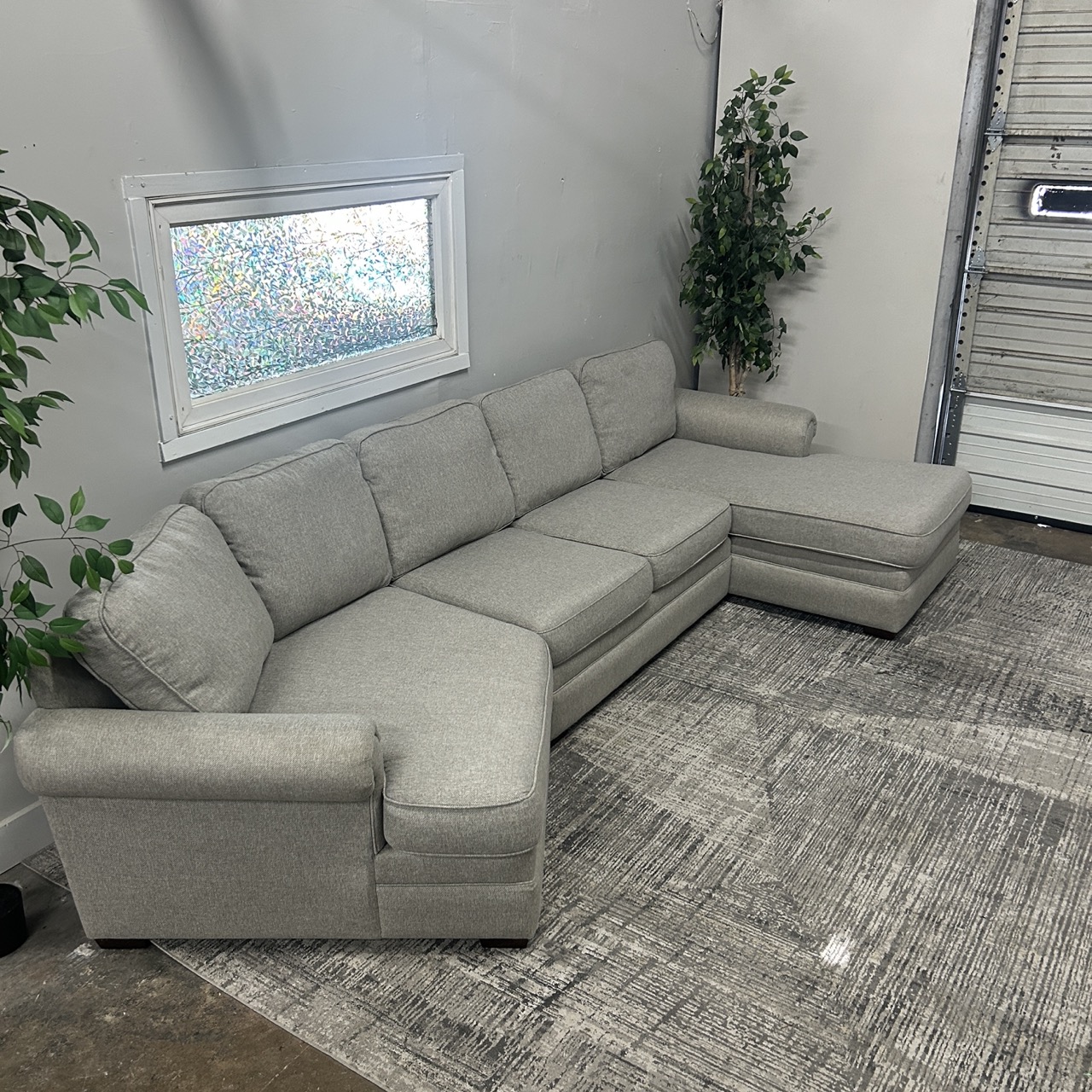 Gray Sectional Couch - Free Delivery | CouchCycled of Fort Worth