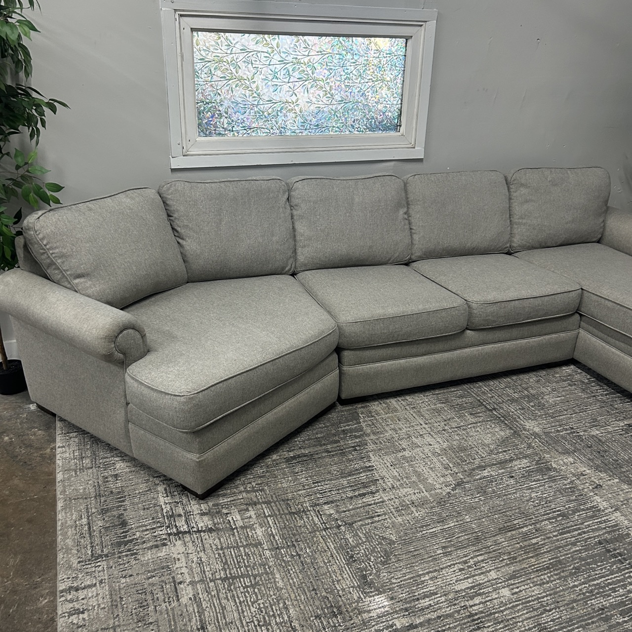 Gray Sectional Couch - Free Delivery | CouchCycled of Fort Worth