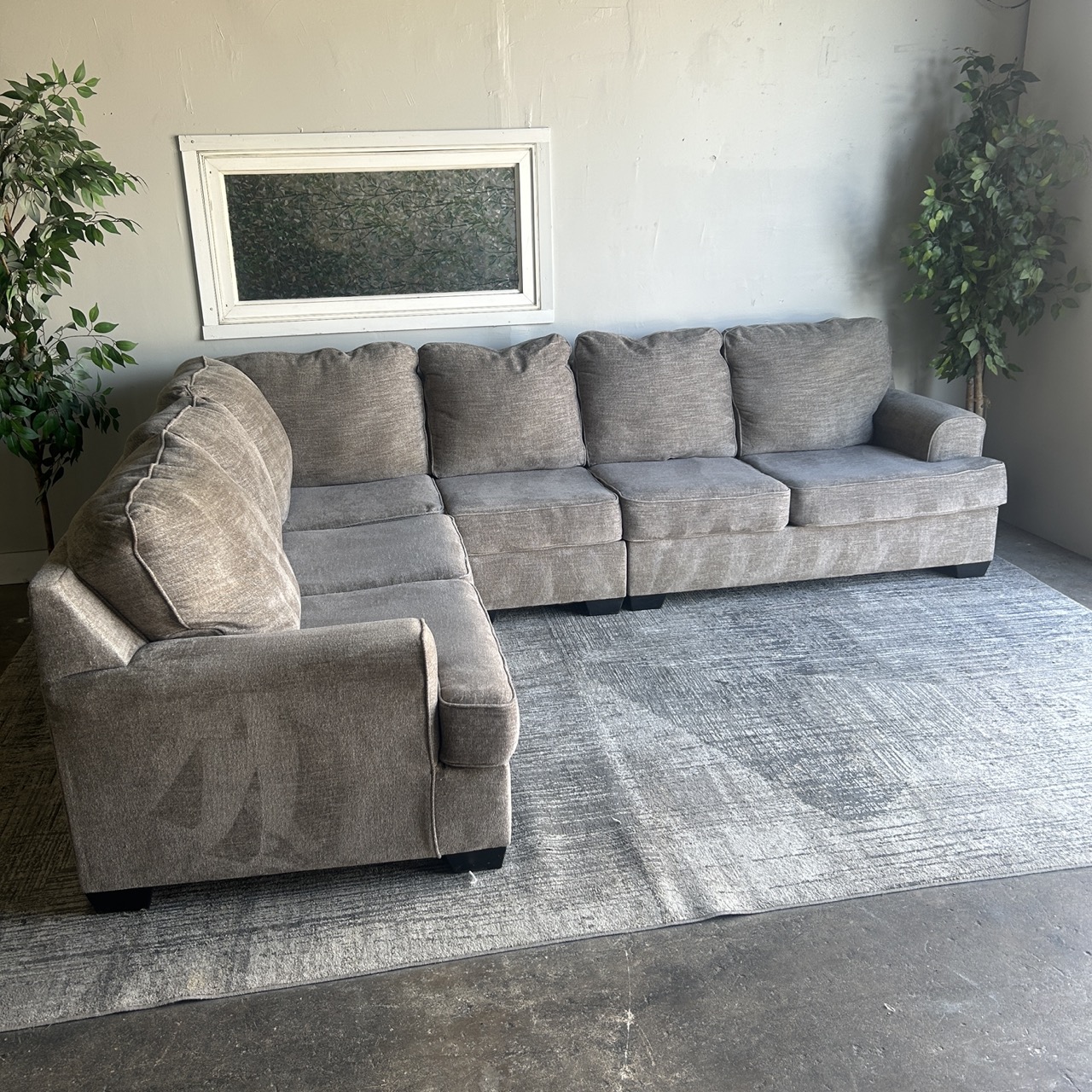 Gray Sectional Couch - Free Delivery | CouchCycled of Fort Worth