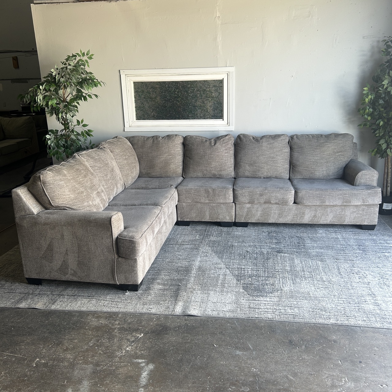 Gray Sectional Couch - Free Delivery | CouchCycled of Fort Worth