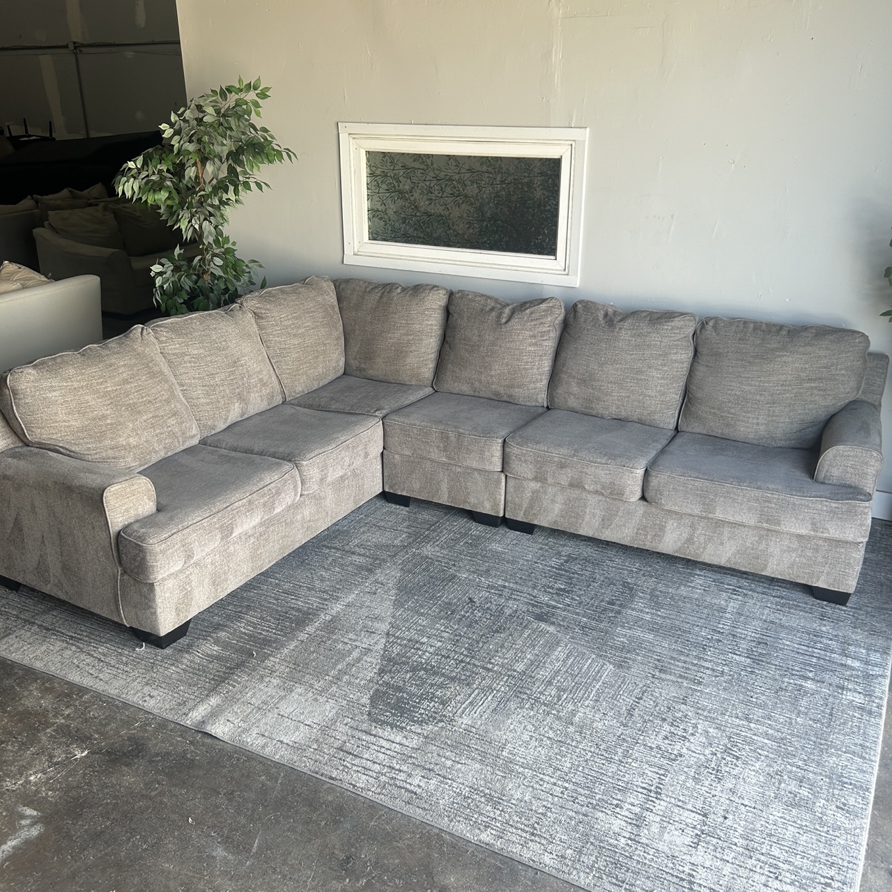 Gray Sectional Couch - Free Delivery | CouchCycled of Fort Worth