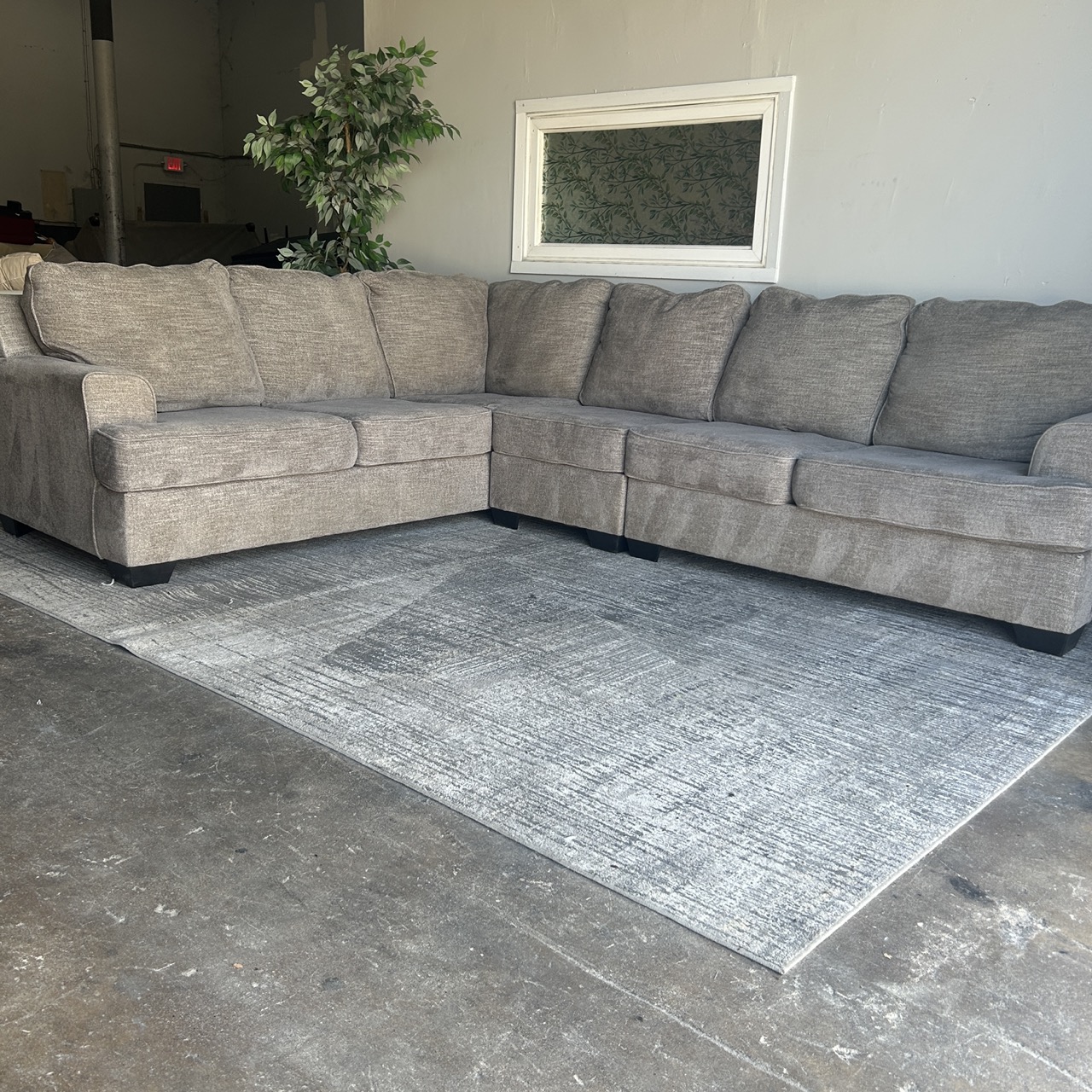 Gray Sectional Couch - Free Delivery | CouchCycled of Fort Worth