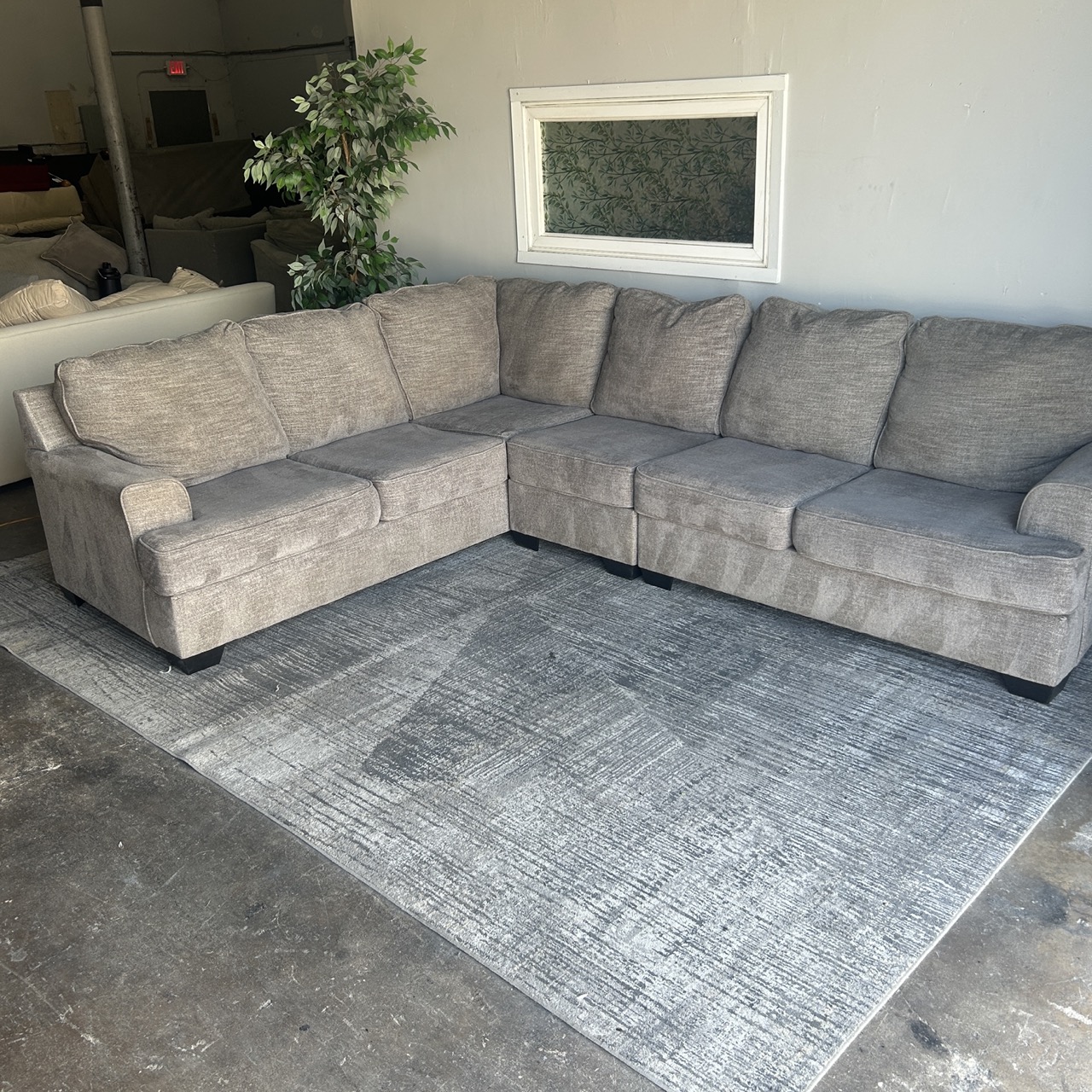 Gray Sectional Couch - Free Delivery | CouchCycled of Fort Worth