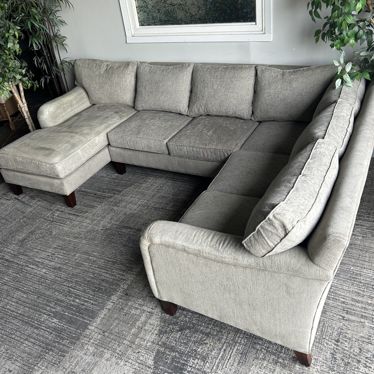 Gray Haverty's Sectional - Free Delivery | CouchCycled of Fort Worth