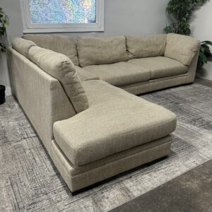 Tan Sectional Couch - Free Delivery
