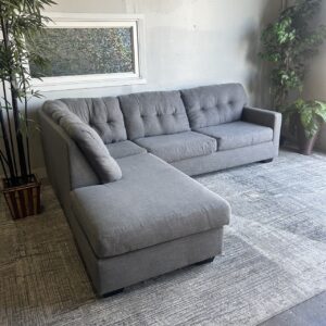 Gray Sectional w Chaise