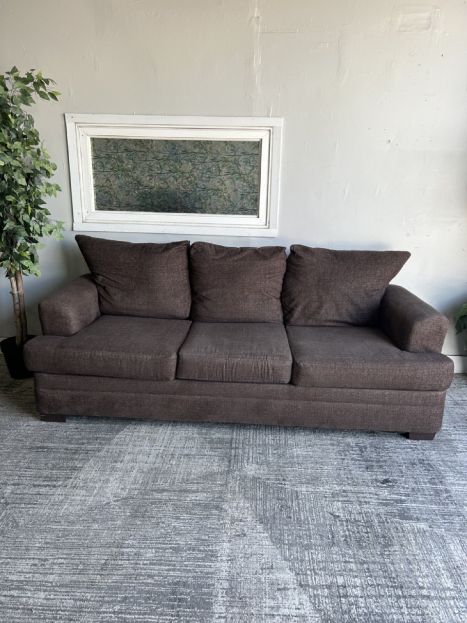 Modern Brown Couch - Image 3
