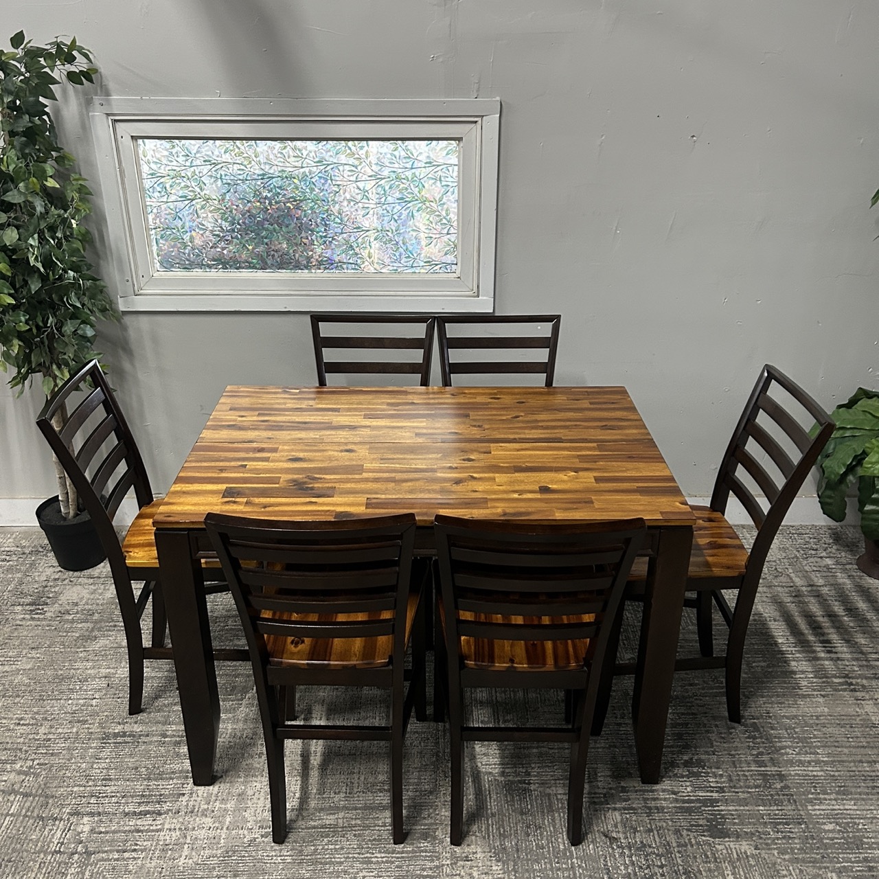 Wooden 6 Seat Dining Table - Image 2