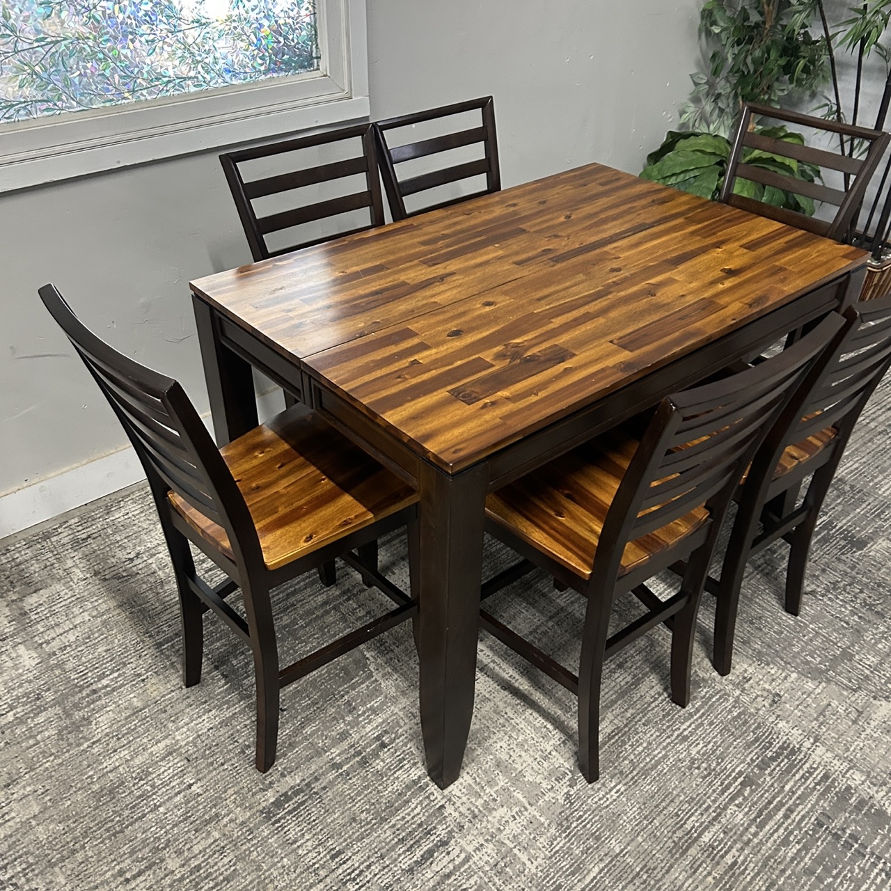 Wooden 6 Seat Dining Table - Image 8