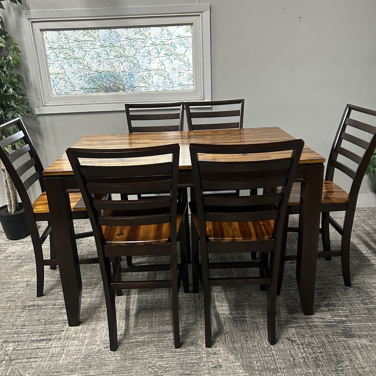Wooden 6 Seat Dining Table - Image 6