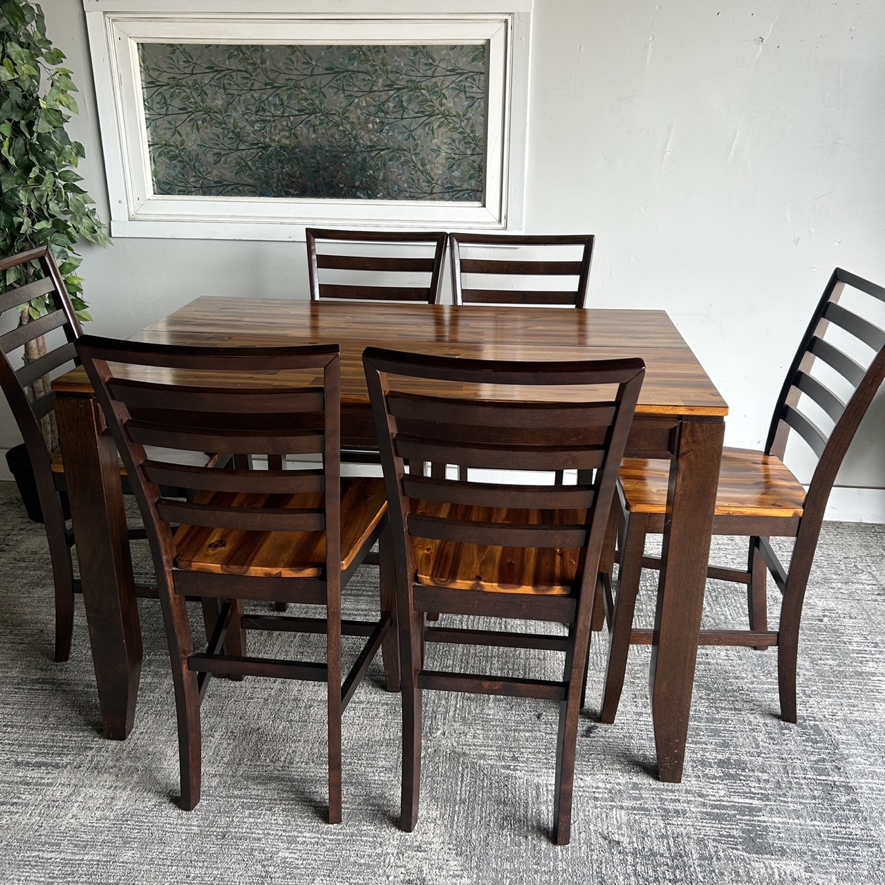 Wooden 6 Seat Dining Table - Image 5
