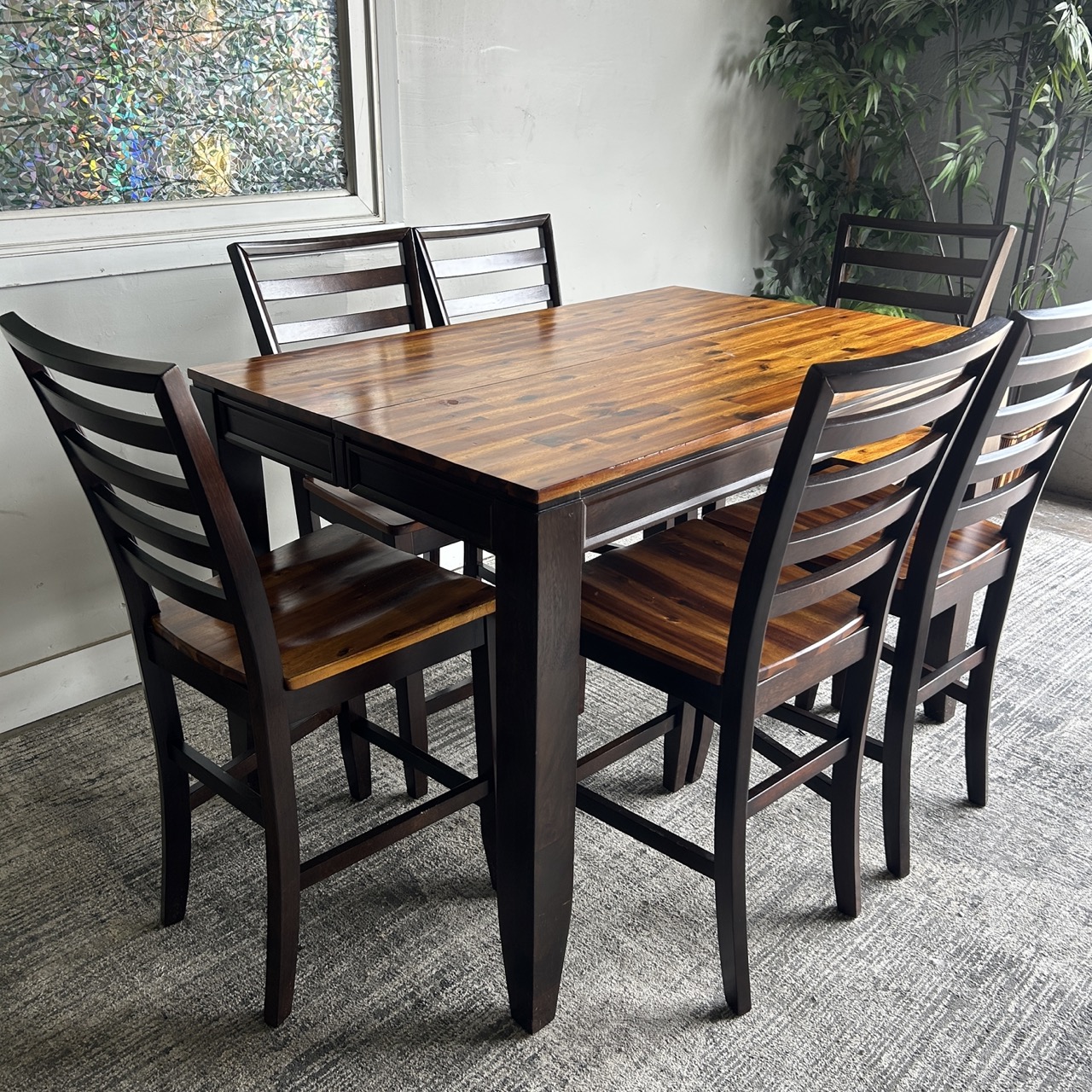 Wooden 6 Seat Dining Table - Image 3
