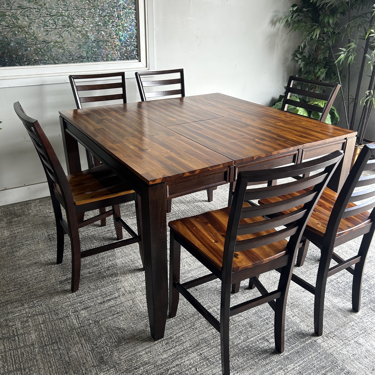 Wooden 6 Seat Dining Table - Image 17