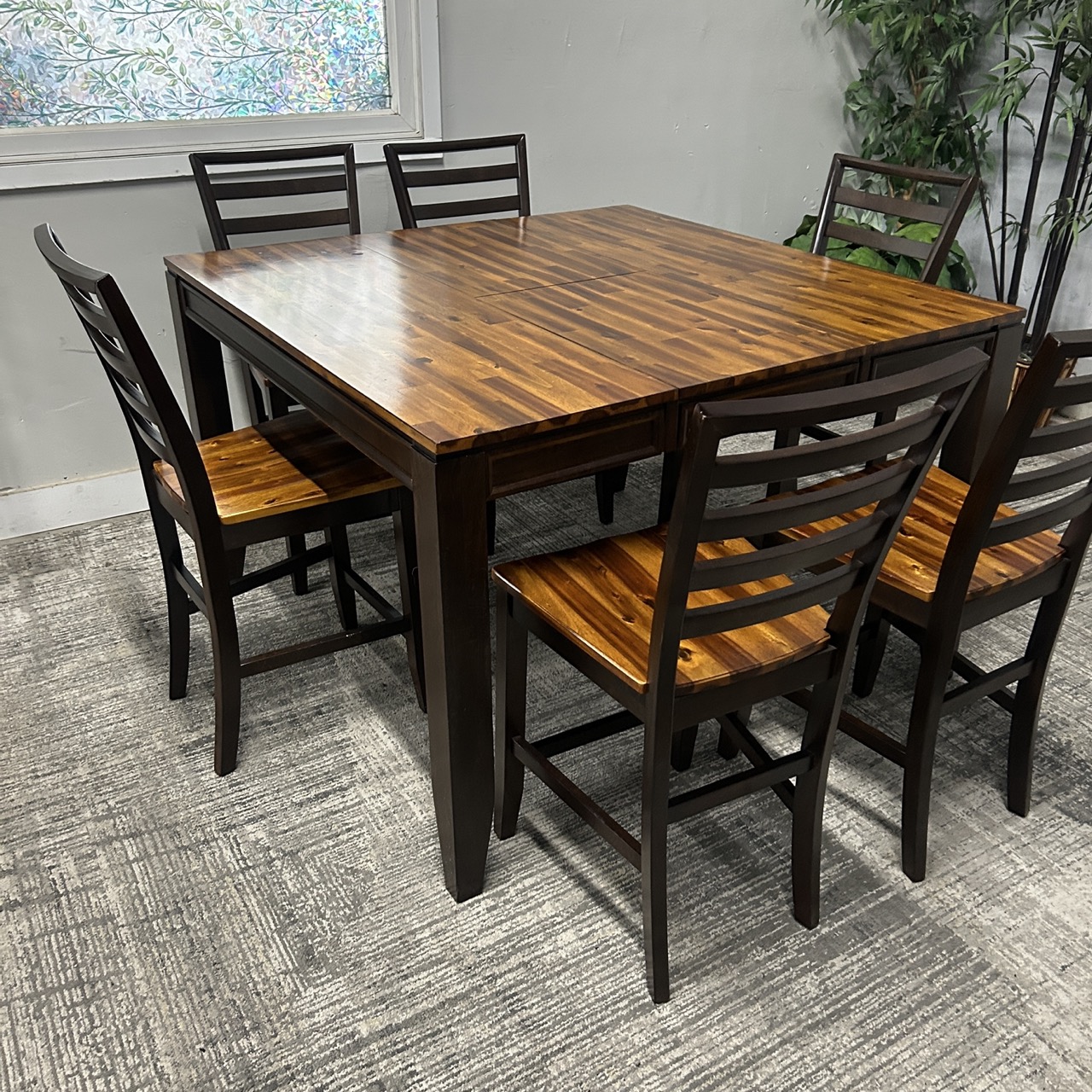 Wooden 6 Seat Dining Table - Image 12
