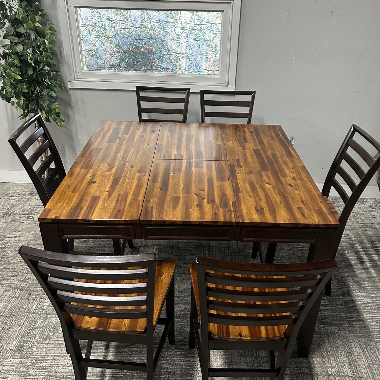 Wooden 6 Seat Dining Table - Image 11