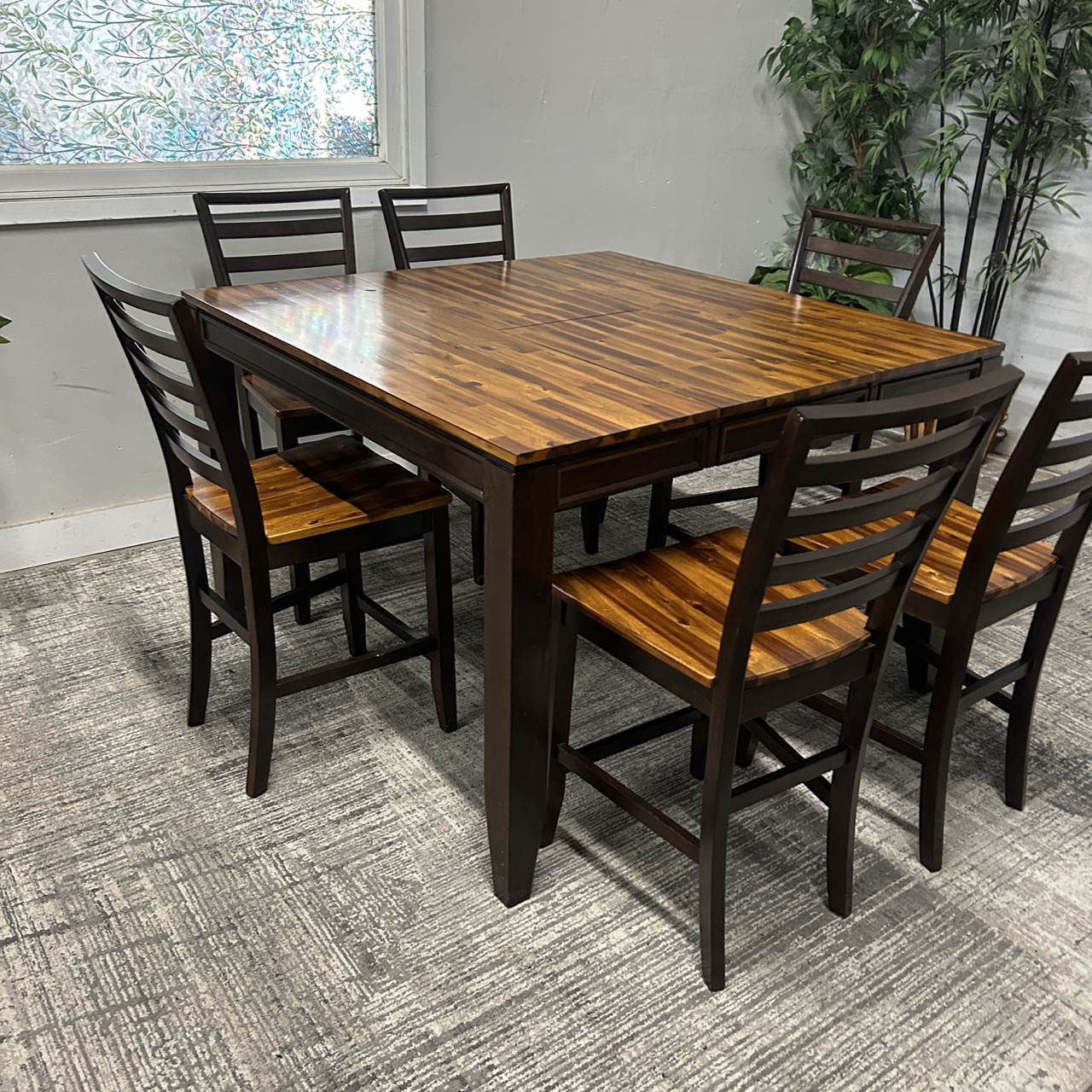 Wooden 6 Seat Dining Table - Image 10