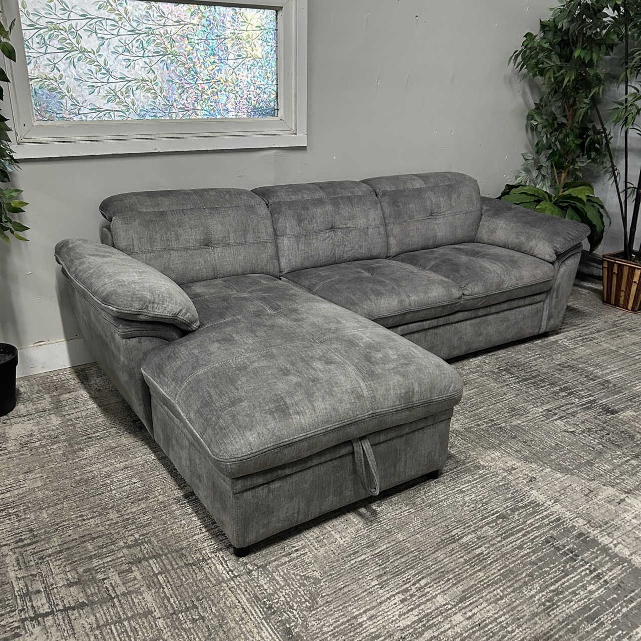 Gray Sectional w/ Storage - Image 12