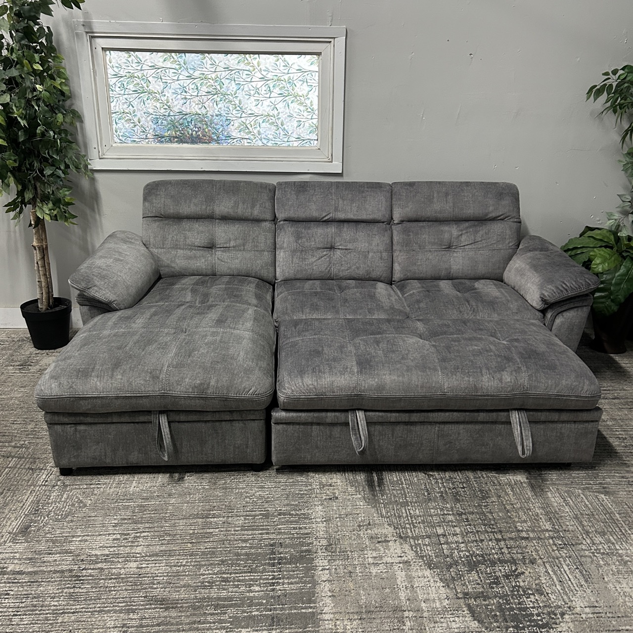 Gray Sectional w/ Storage - Image 10