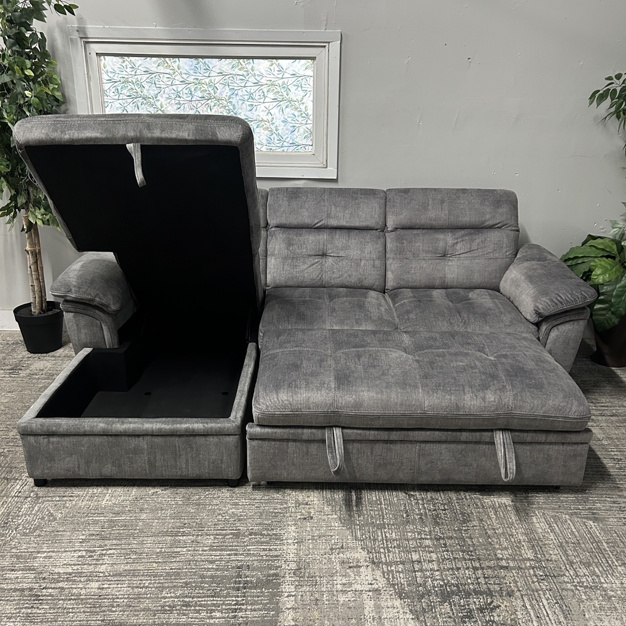 Gray Sectional w/ Storage - Image 9