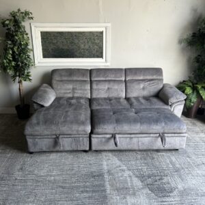 Gray Sectional w/ Storage