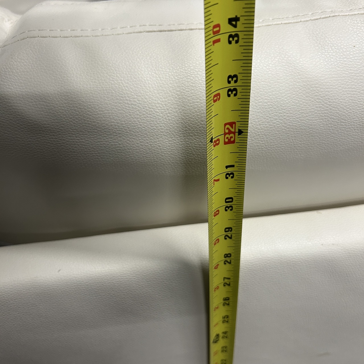 White Leather Sectional - Image 3