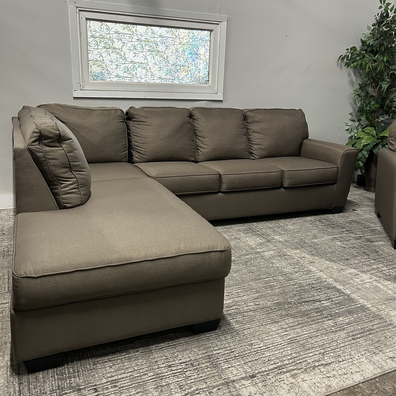 Brown Sectional w Chair - Image 13
