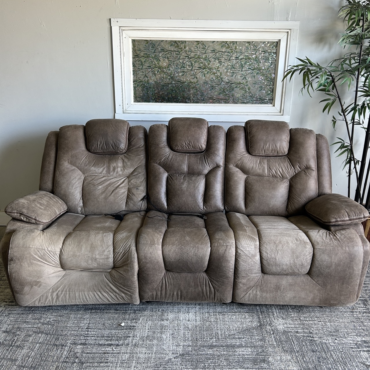 Brown Electric Recliner - Image 2