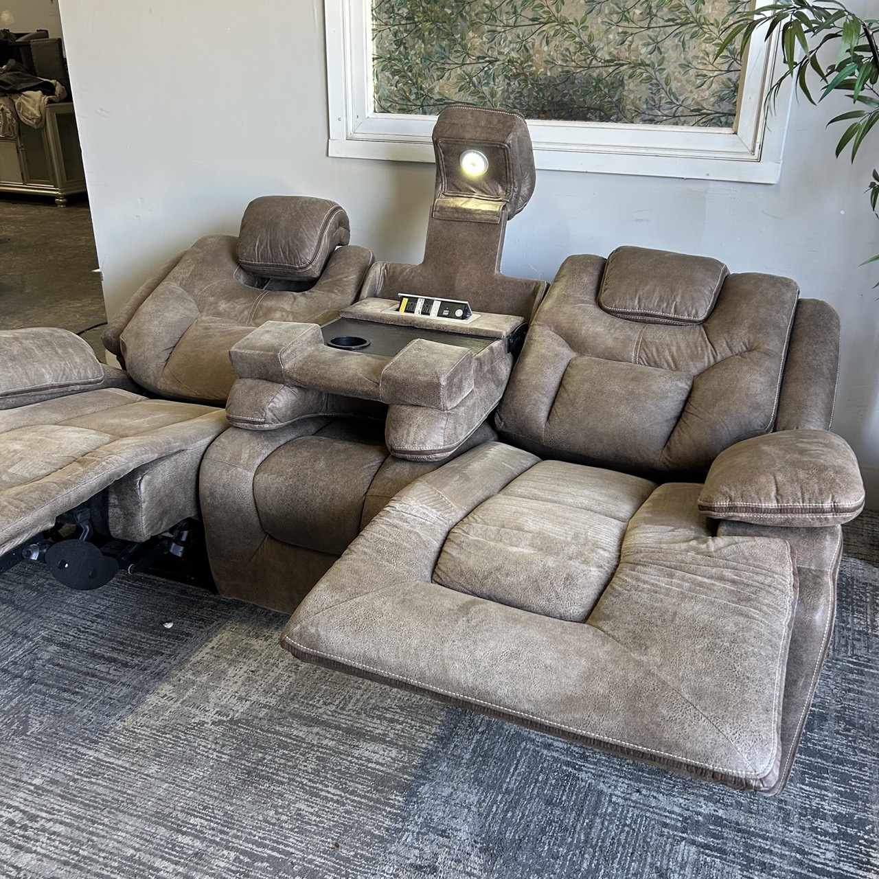 Brown Electric Recliner - Image 5