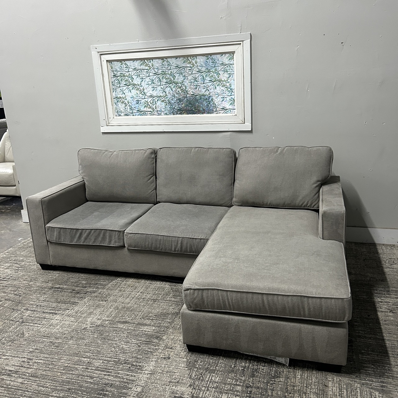 Gray Chaise Sectional Reversible - Image 5