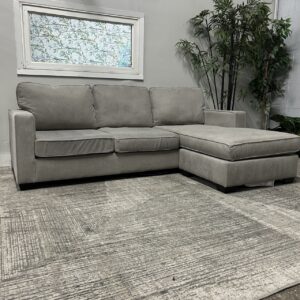 Gray Chaise Sectional Reversible
