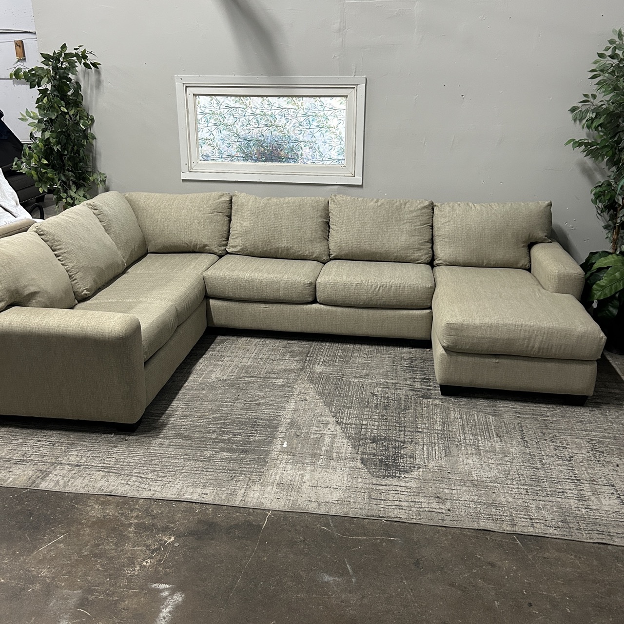 Tan U-Shape Sectional - Image 7
