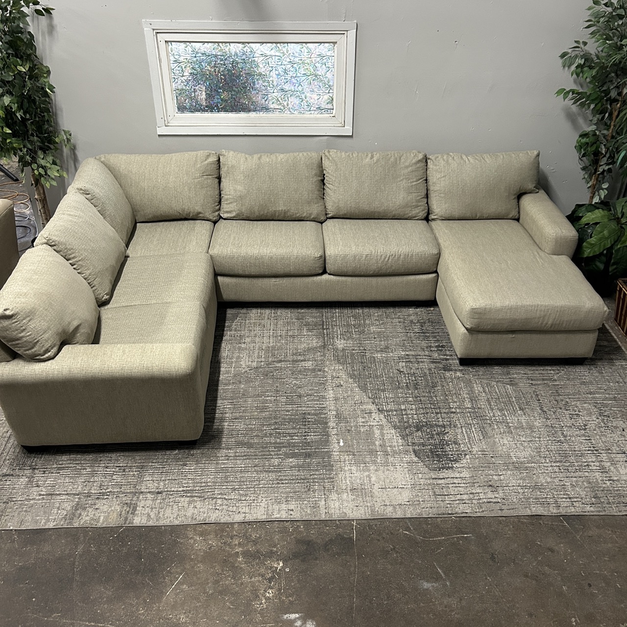 Tan U-Shape Sectional - Image 8