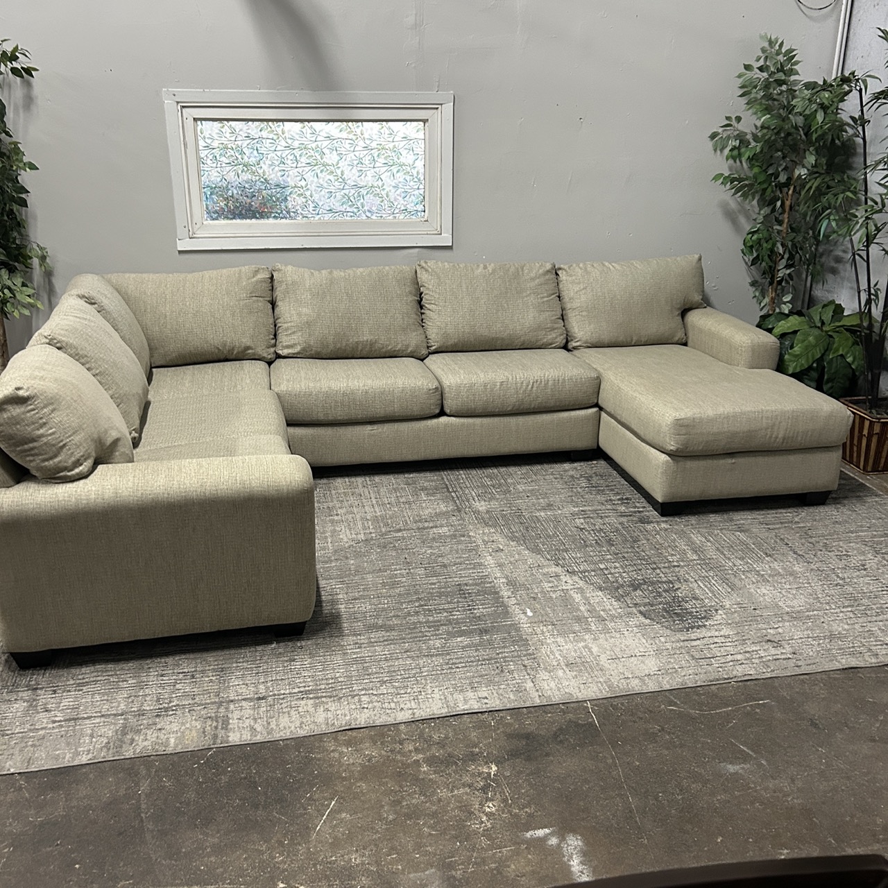 Tan U-Shape Sectional - Image 5