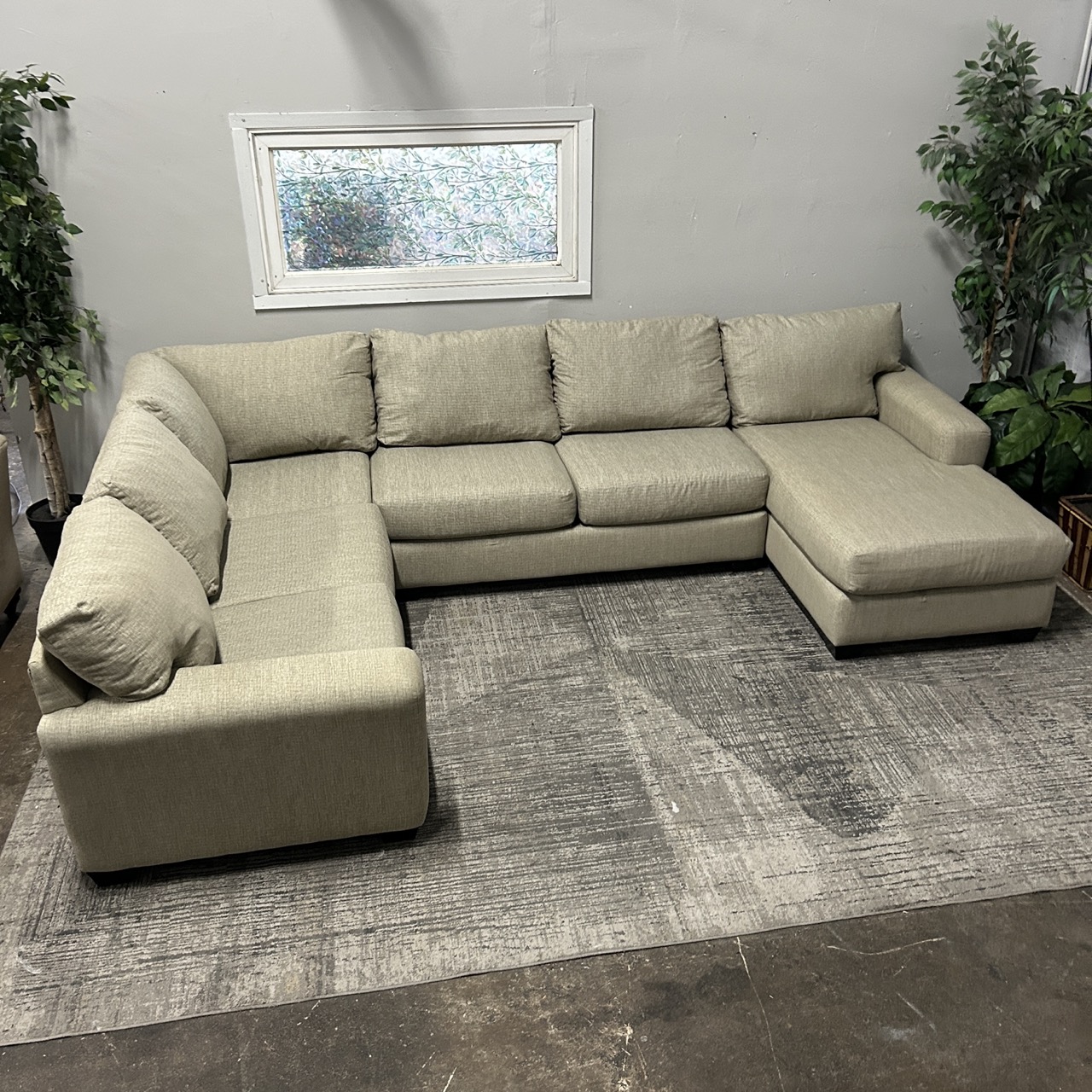 Tan U-Shape Sectional - Image 6