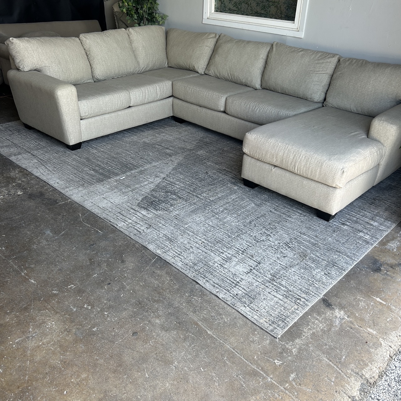 Tan U-Shape Sectional - Image 2