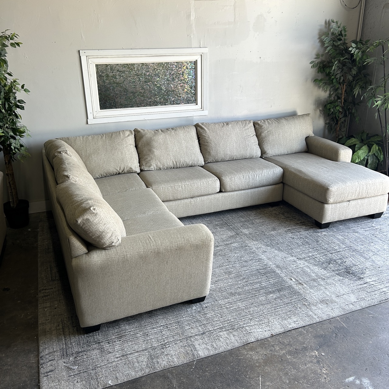 Tan U-Shape Sectional