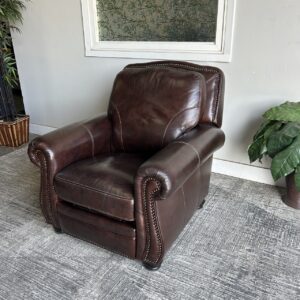 Brown Leather Recliner Chair
