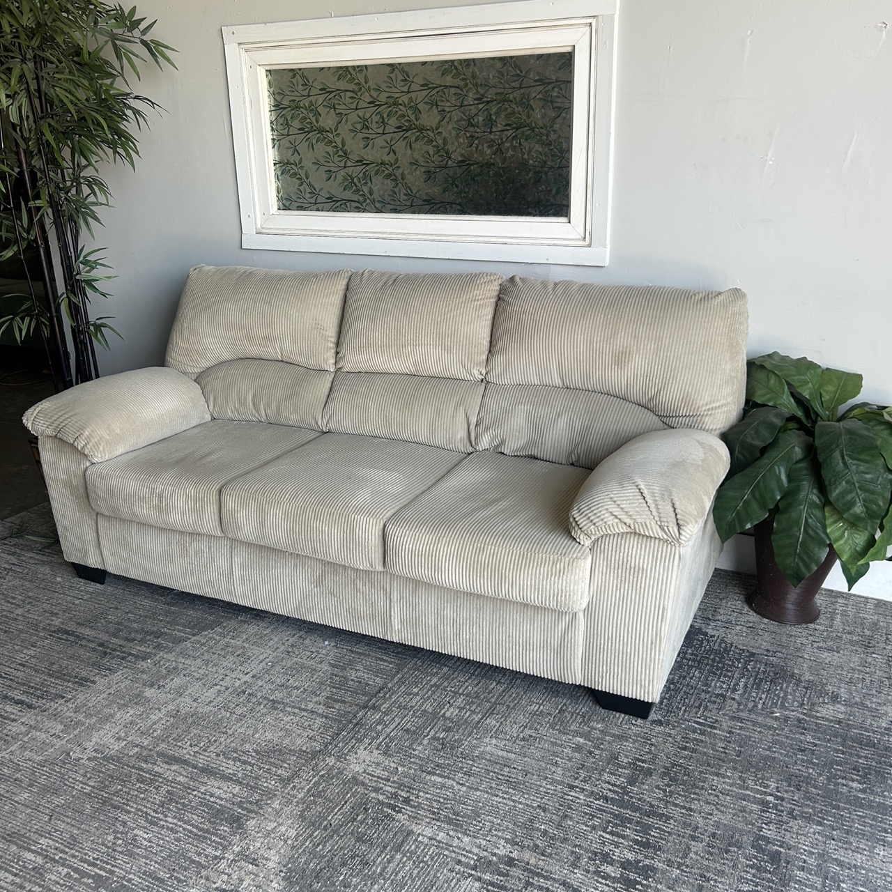 Cozy Cream Three Seater - Image 2