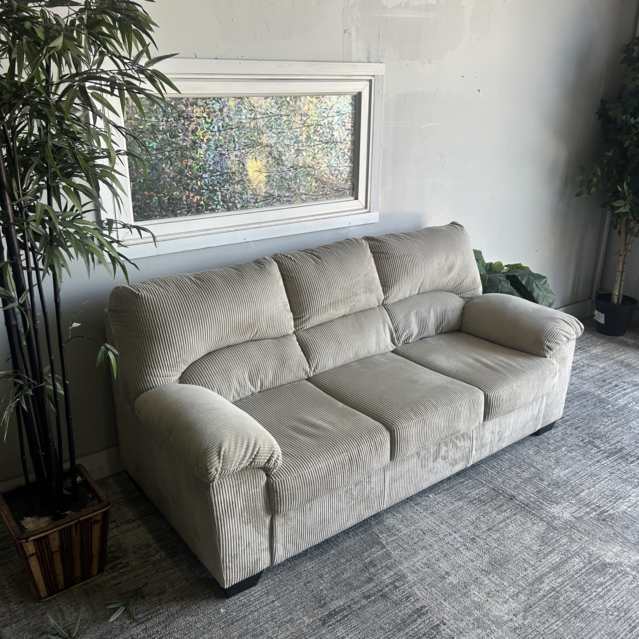 Cozy Cream Three Seater - Image 3