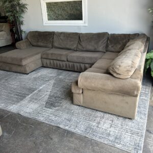 Brown U-Shape Sectional